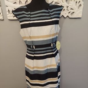 Emma and Michele Stripe Dress Size 8
